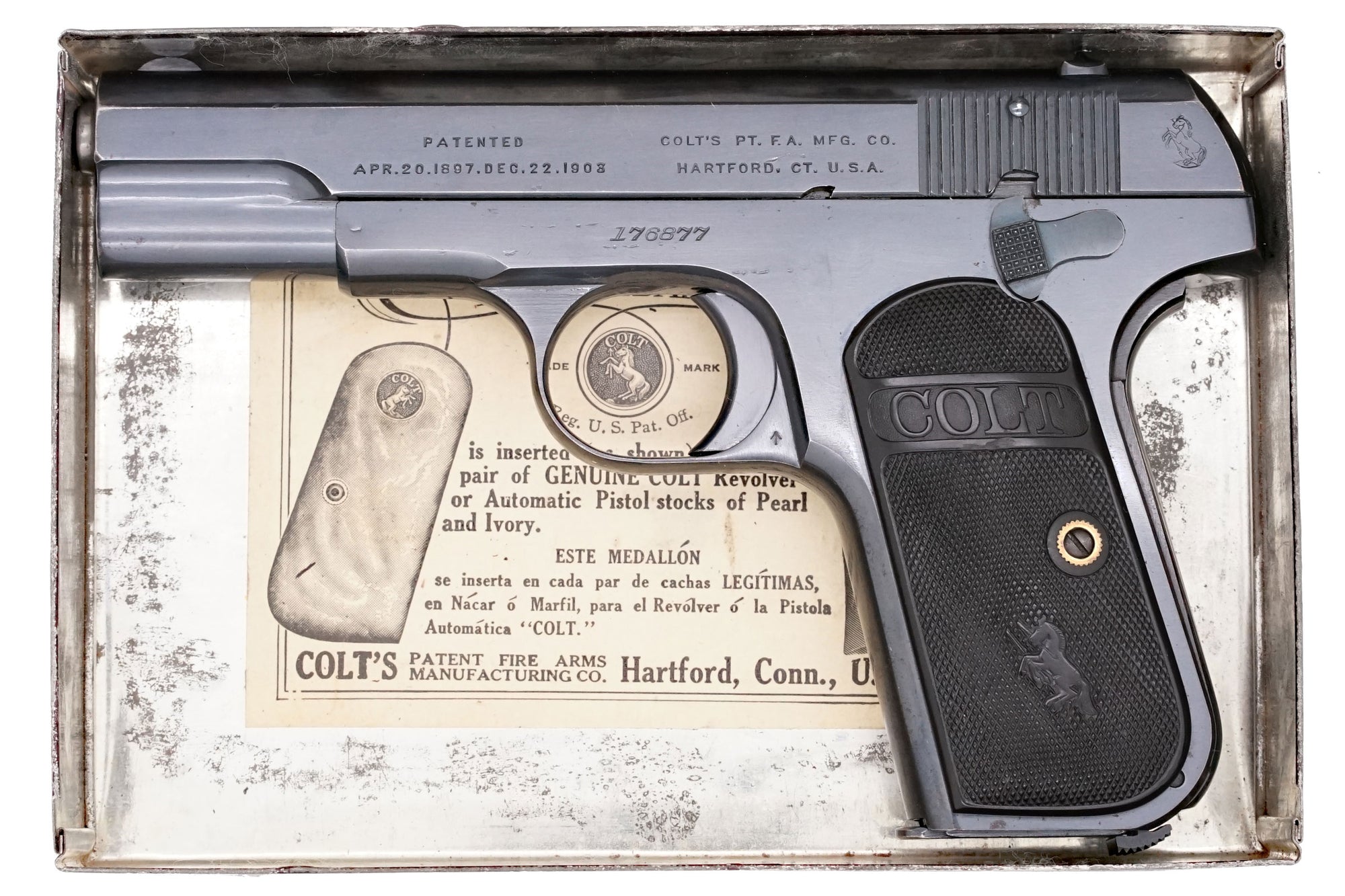 Colt 1903 Pocket Hammerless 32acp Sn Mfg 1915 Old Colt