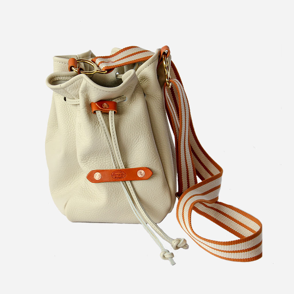 cream bucket bag