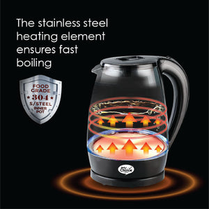 power plus glass kettle