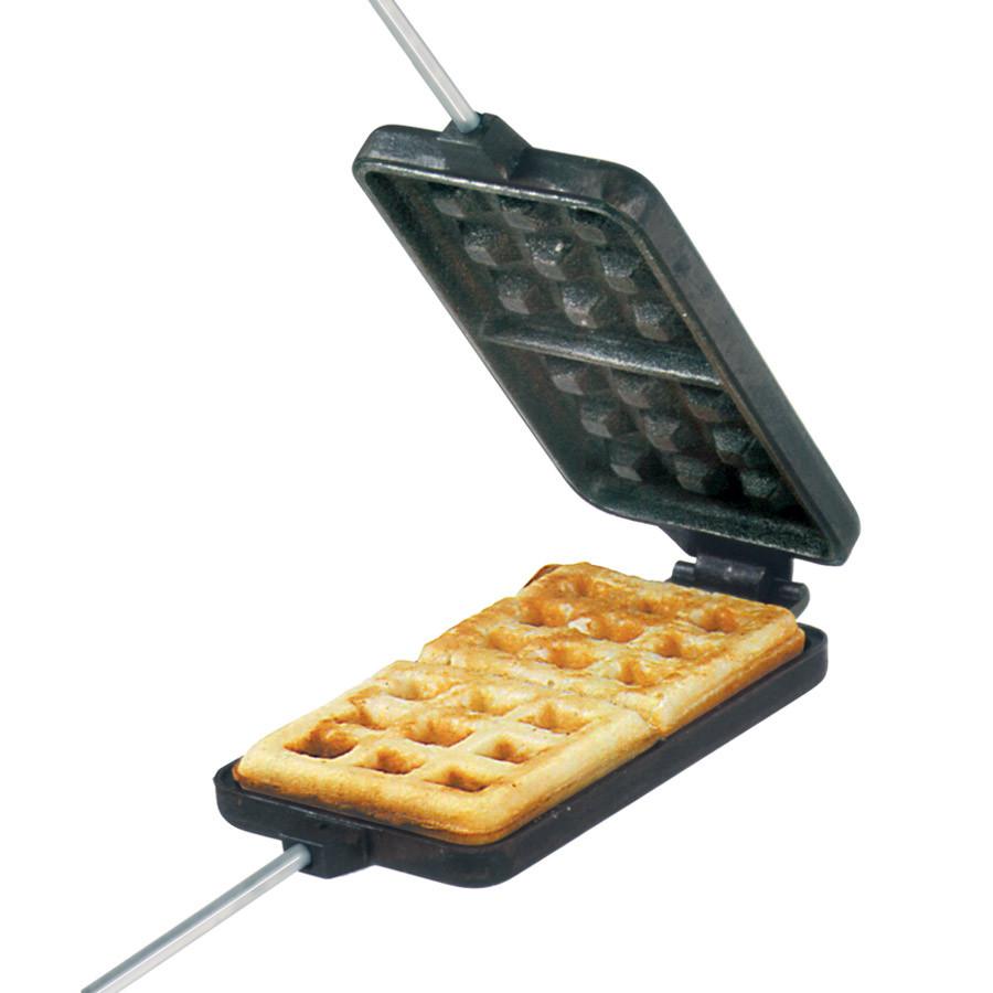 Rome's 1205 Round Jaffle Iron with Steel and Wood Detachable Handles