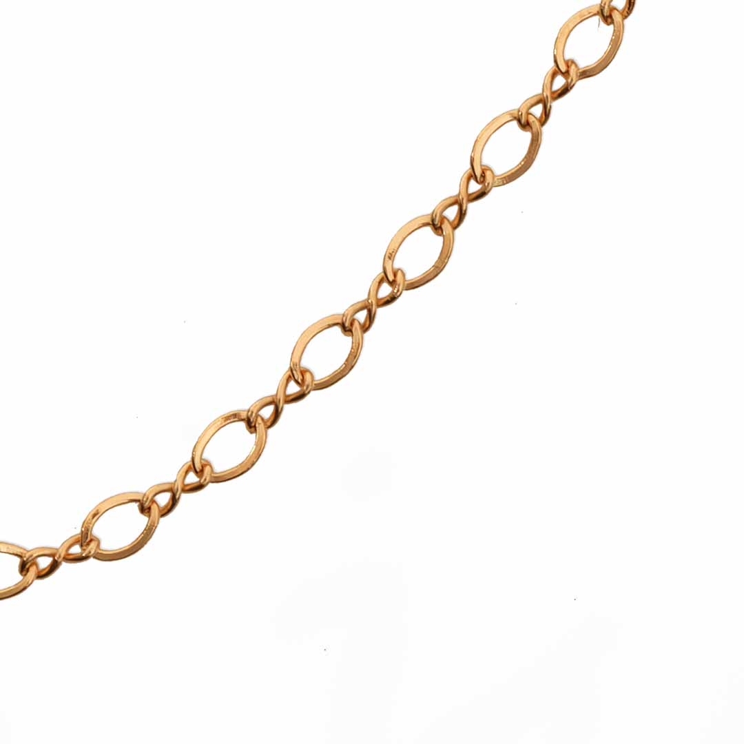 figure 8 chain necklace gold