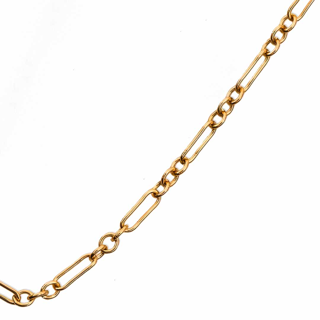 Long Short Chain Necklace Gold