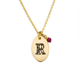 Birthstone Loveletter R Gold and Ruby