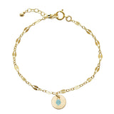 Unity Bracelet Gold and Amazonite