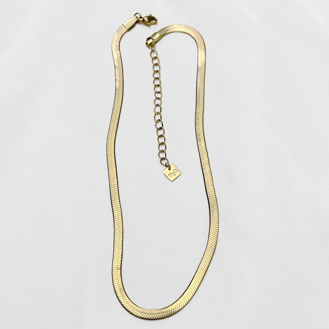 medusa snake chain necklace gold