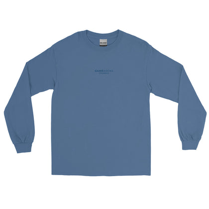 Game Arena | Street Gear | Men’s Long Sleeve Shirt Blue Embroidery