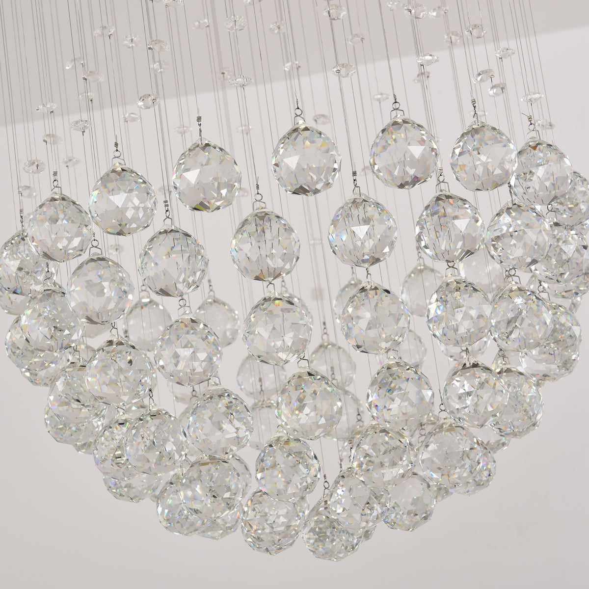 ball shaped crystal chandelier