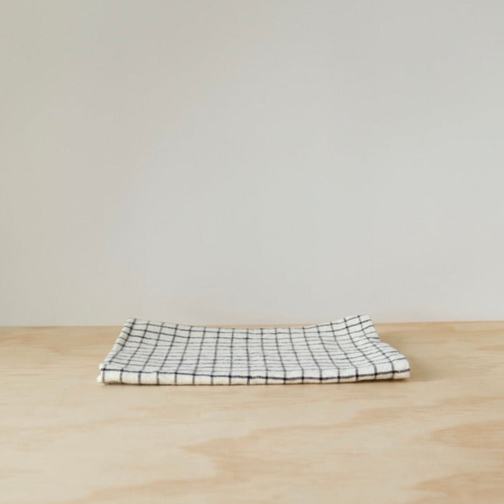 Linen Tea Towel - Grid