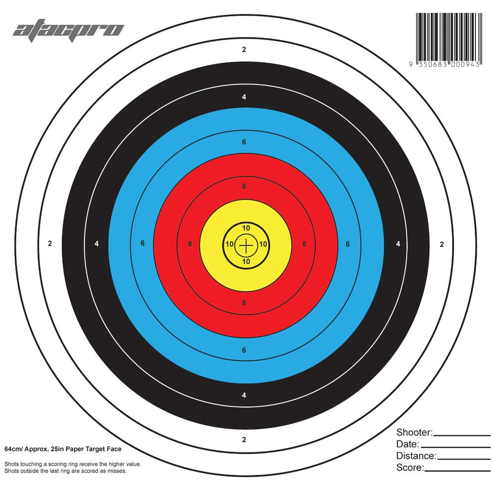 Atac Pro Paper Archery Target 10Pcs From Atacpro | xhunteronline.co.nz