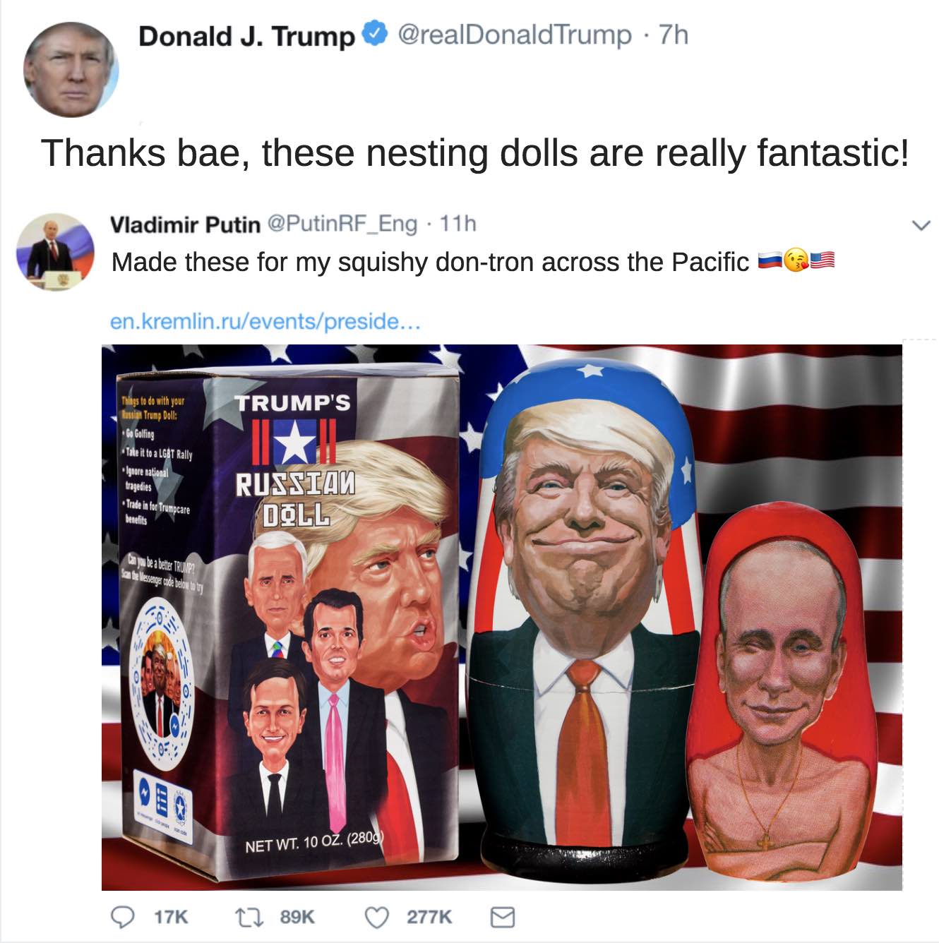 trump and putin nesting dolls