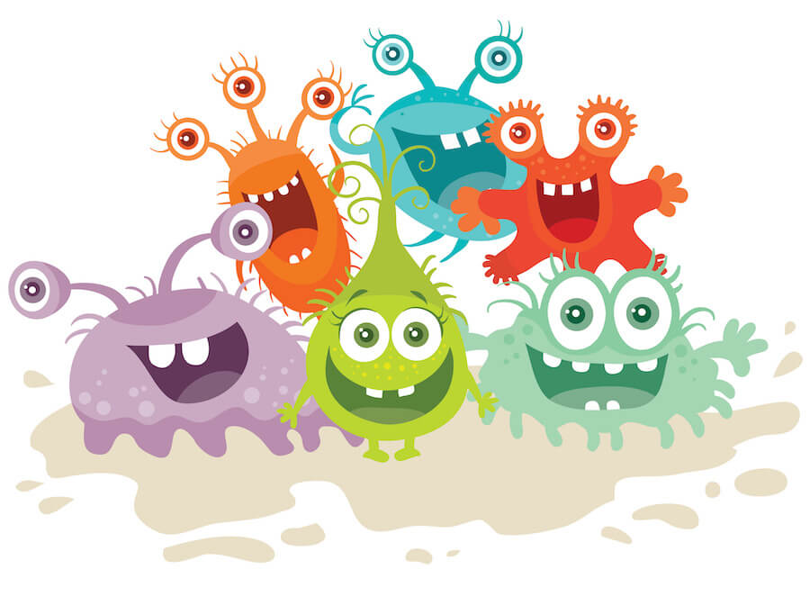 happy probiotic bacteria animation