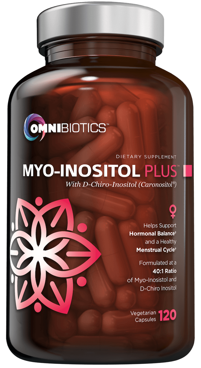 Myo-Inositol Supplement with D-Chiro Inositol | 120 Capsules | OmniBiotics