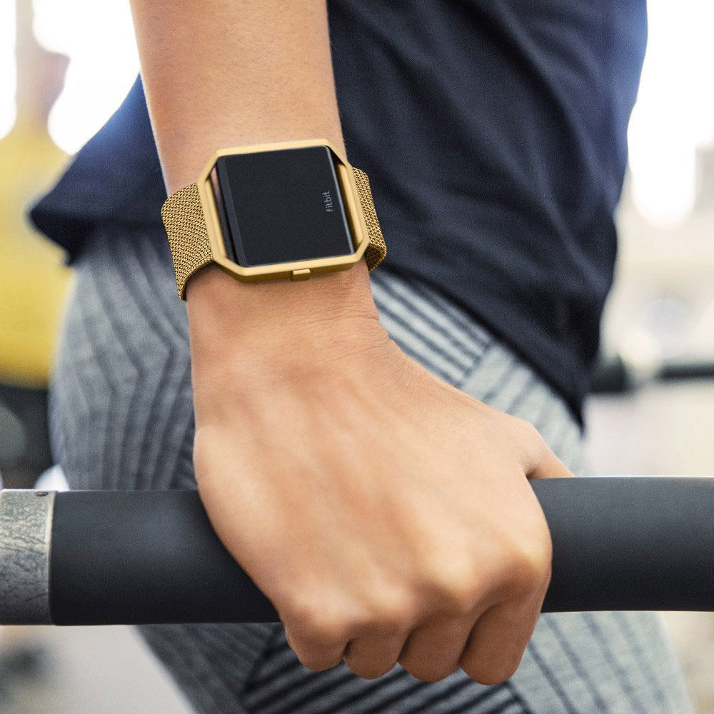 fitbit blaze gold band