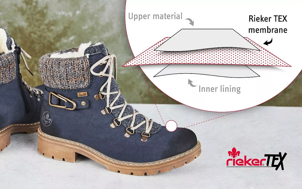 Rieker Ladies Water Resistant Ankle Boots with Rieker-Tex