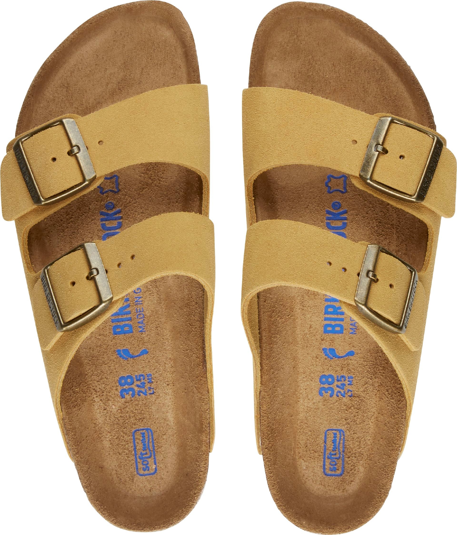 birkenstock arizona yellow suede