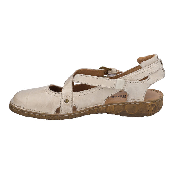 Josef Seibel Rosalie 13 Creme Leather Walking Sandals