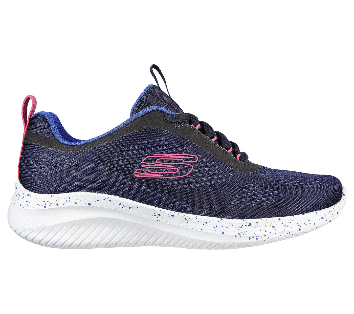 Skechers 149851 Ultra Flex 3.0 New Horizons Ladies Navy And Pink Texti