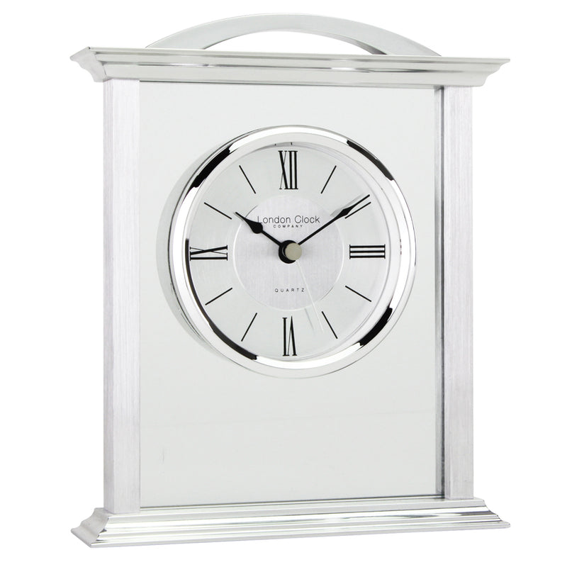 London Clock Silver Alloy Mantle Clock 17152 – Engraveitnow Ltd