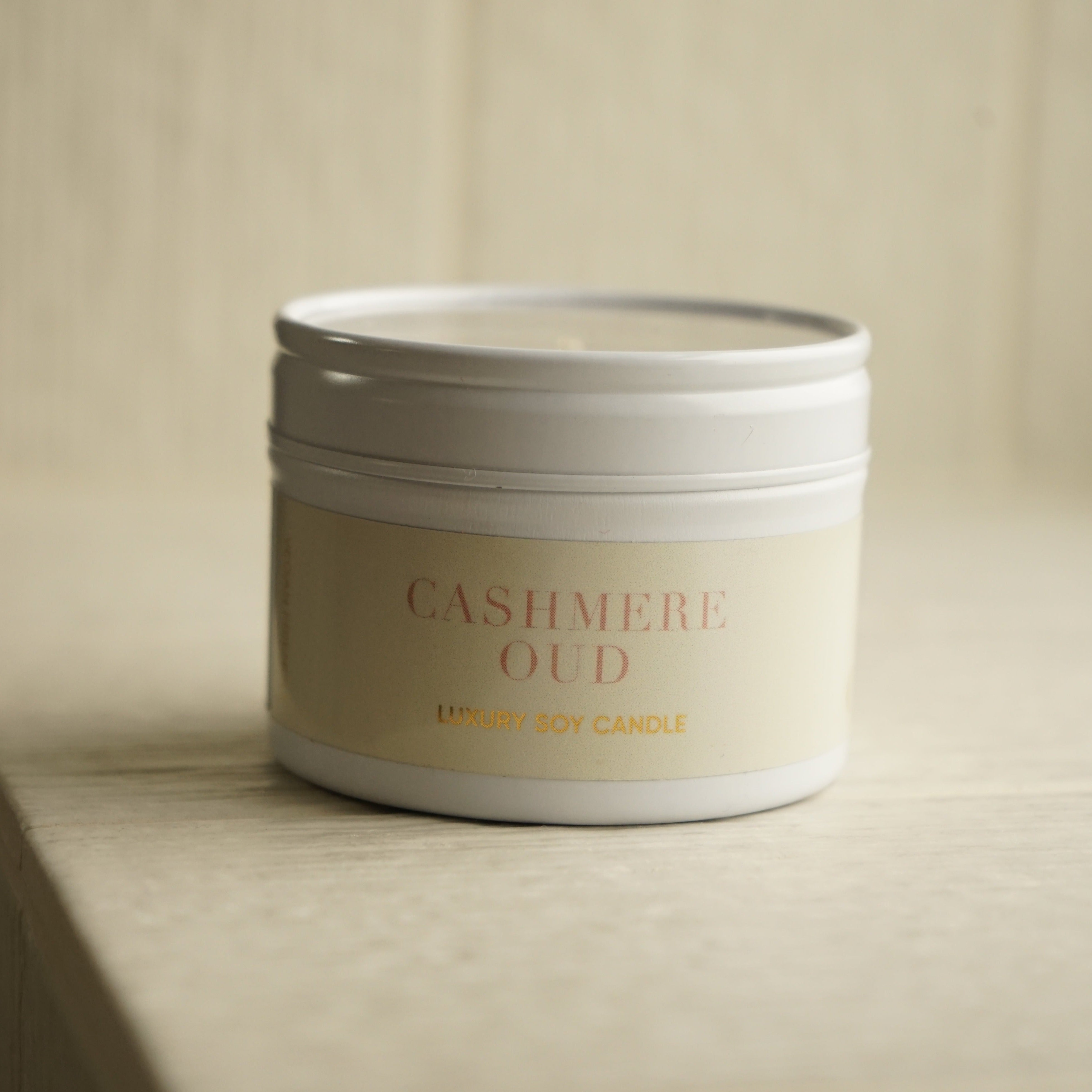 Cashmere Oud Tin Candle - Orelia London