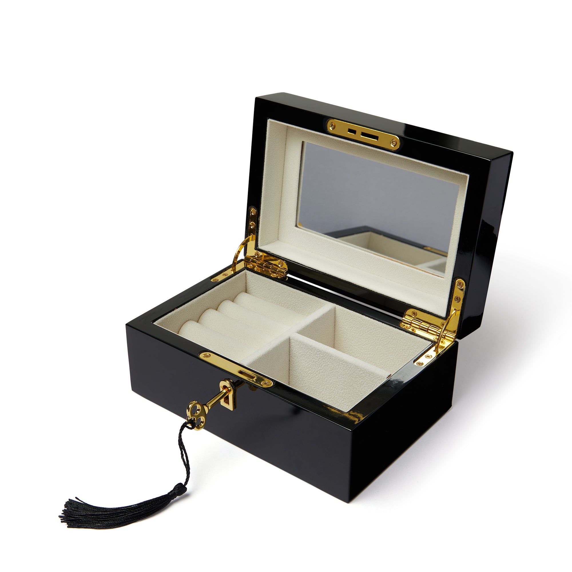 Black Lacquered Jewellery Box - Orelia London