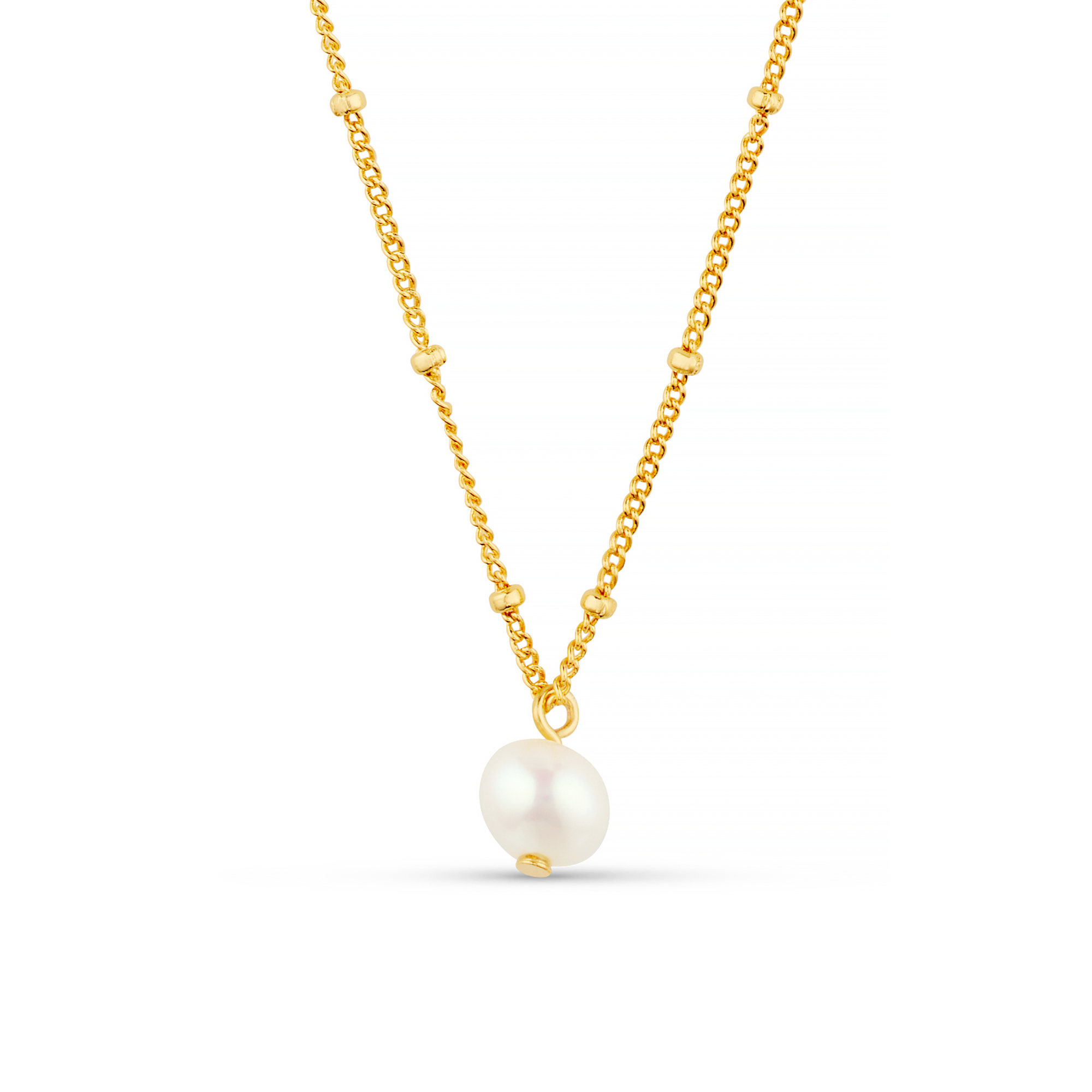 Pearl Satellite Necklace - Gold - Orelia London