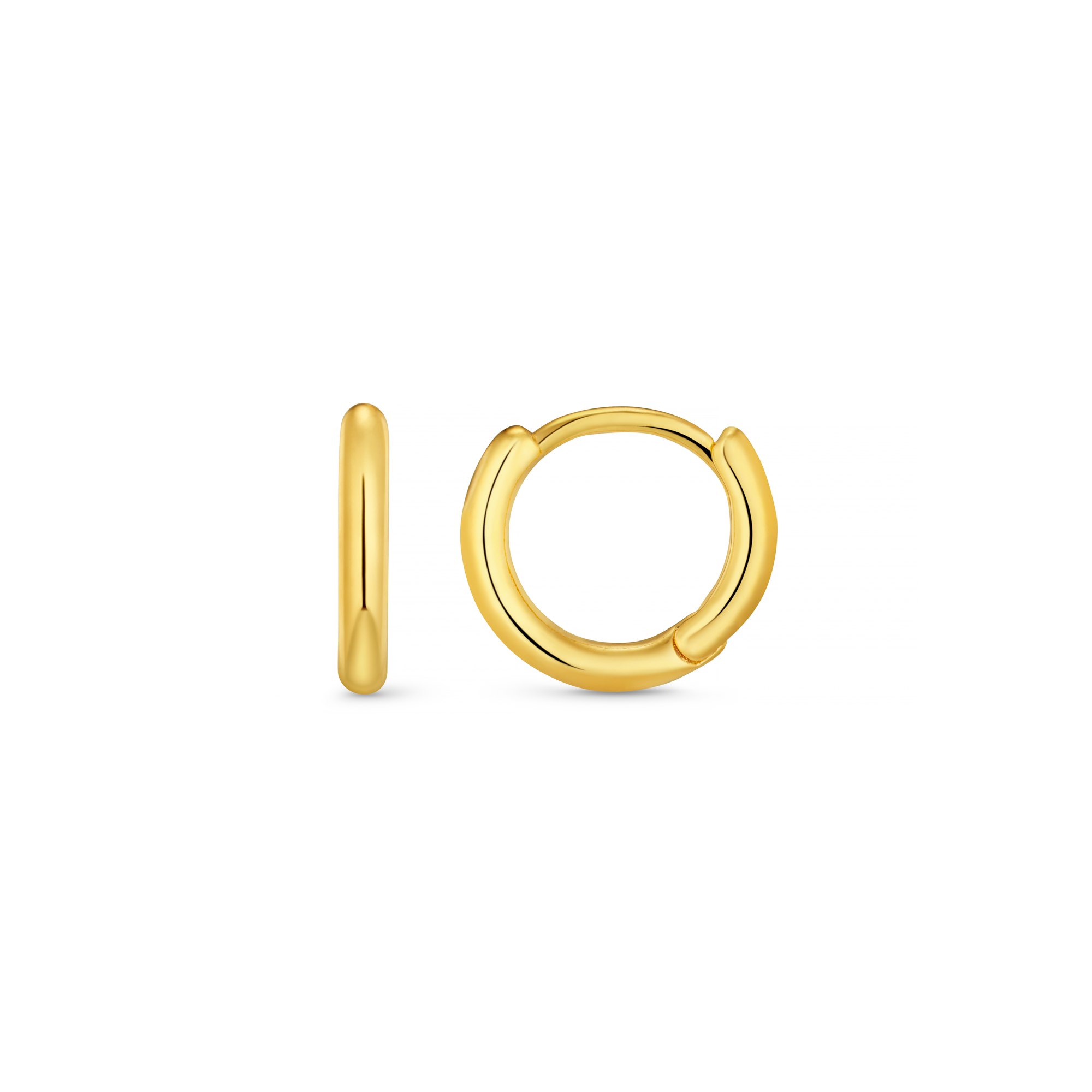 Mini Micro Hoop Earrings - Gold - Orelia London