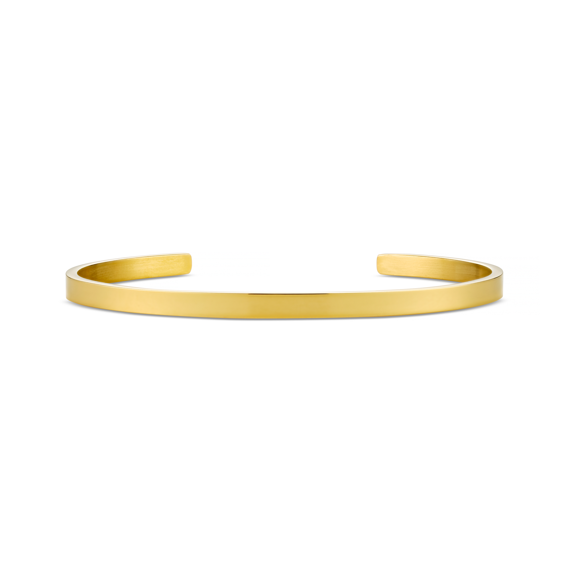 Simple Metal Cuff Bracelet - Gold - Orelia & Joe
