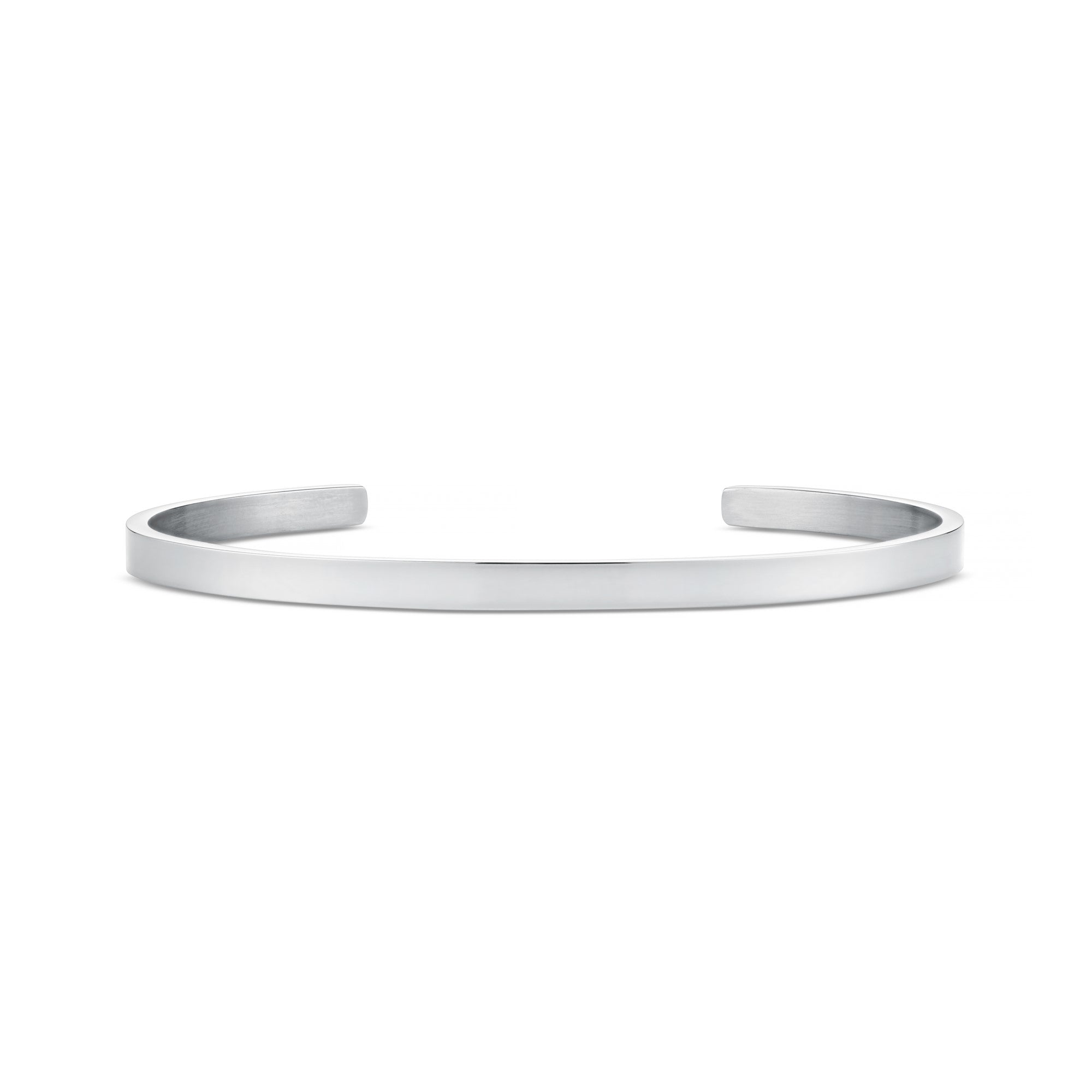 Simple Metal Cuff Bracelet - Silver - Orelia & Joe