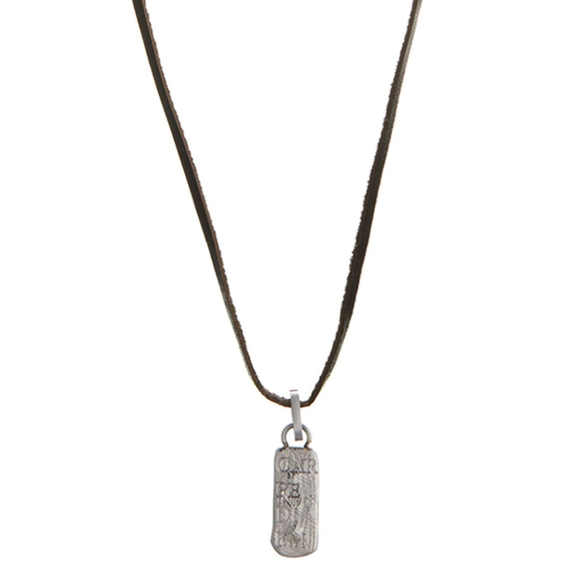 Carpe Diem Tag & Leather Necklace - Orelia & Joe