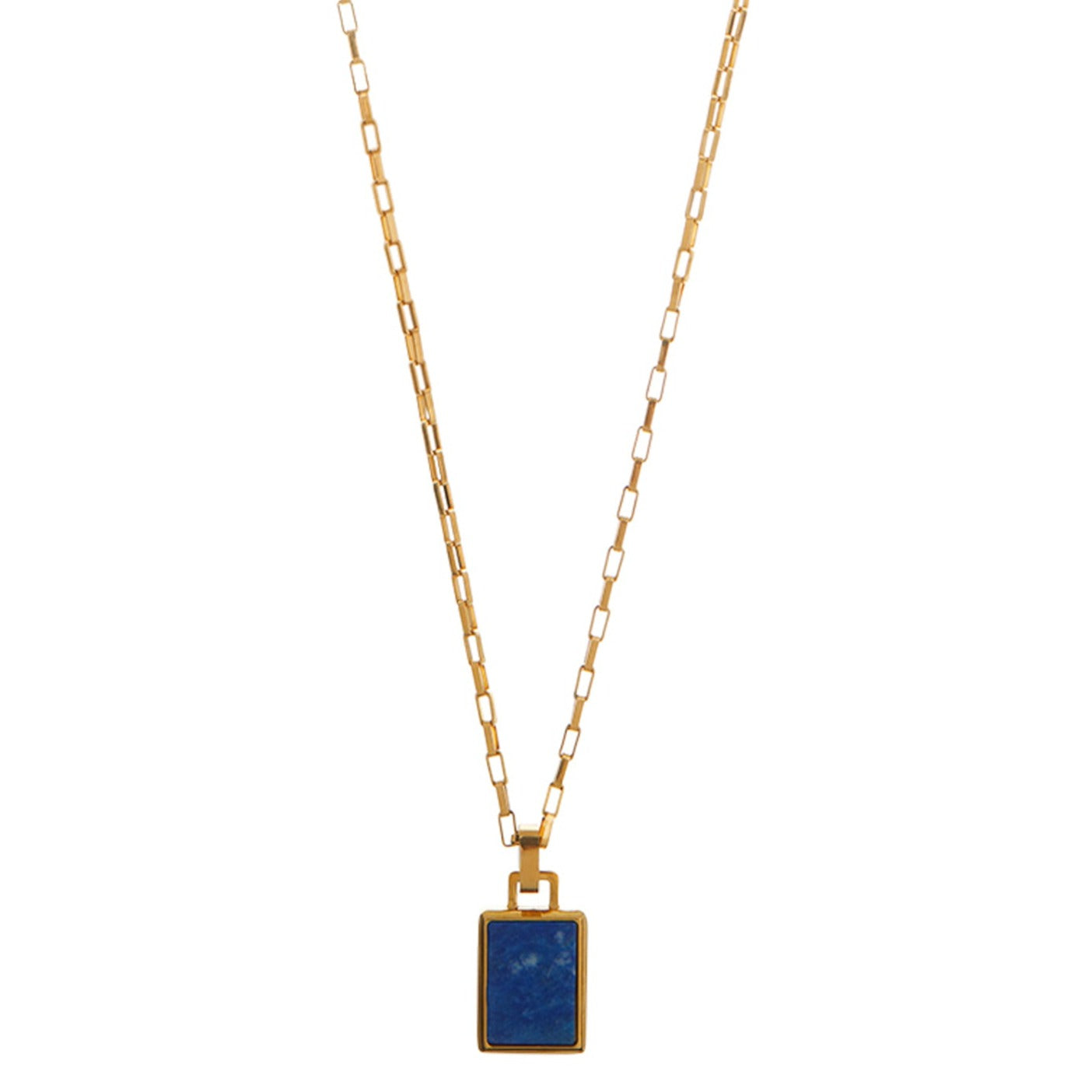 Lapis Tag Necklace - Orelia & Joe