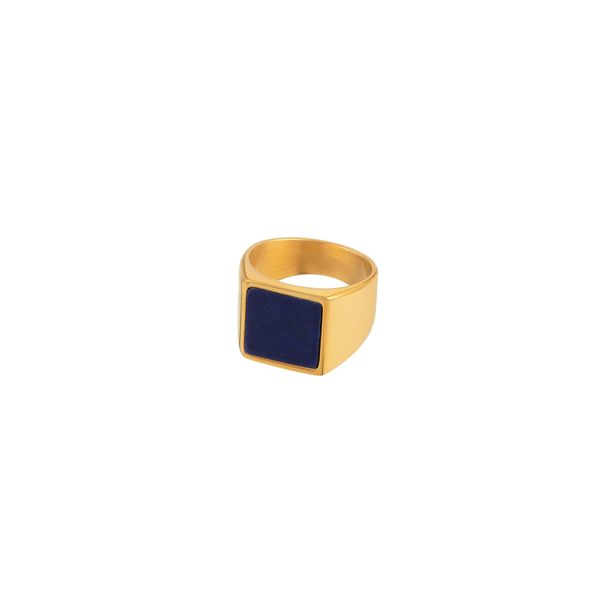 Lapis Signet Ring S/M - Orelia & Joe