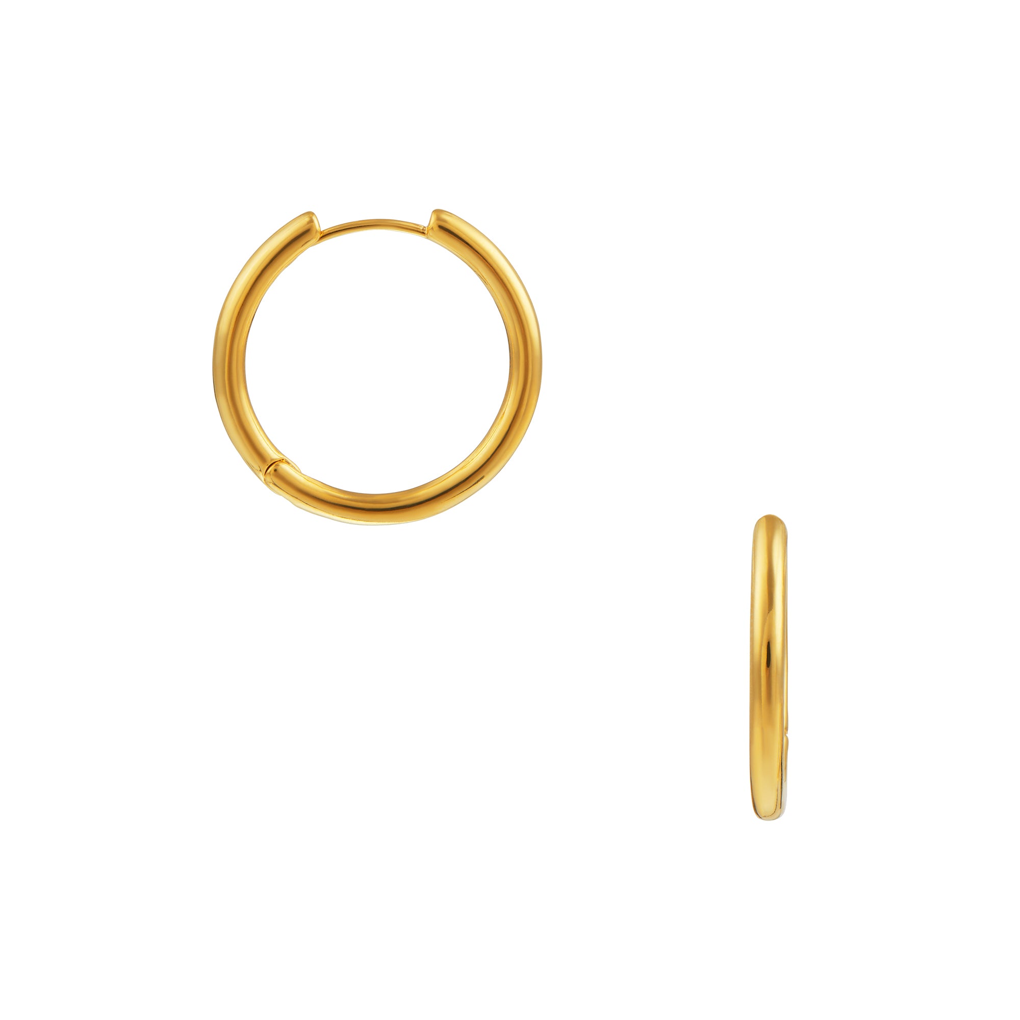 Large Everyday Elevated Hoop Earrings - Orelia London