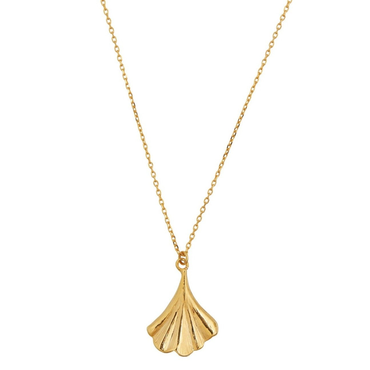 Ginkgo Leaf Drop Necklace - Orelia London