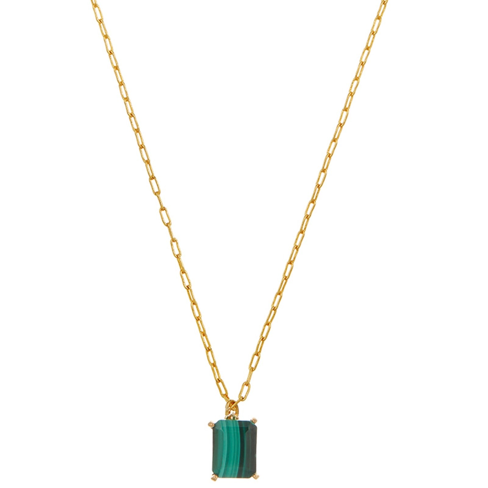 Malachite Claw Set Necklace - Orelia London