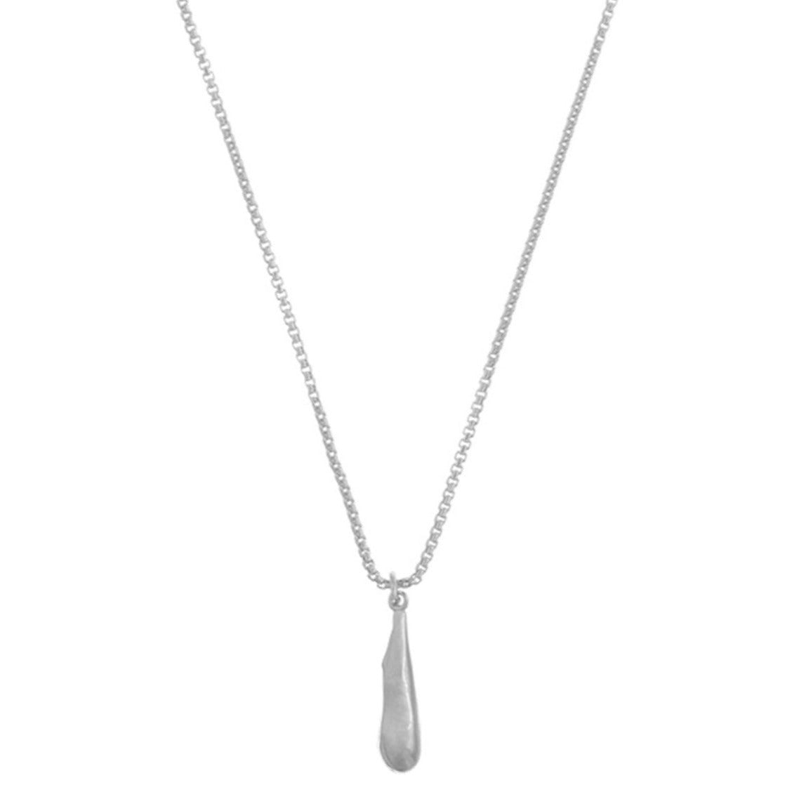 Organic Droplet Necklace - Silver - Orelia London