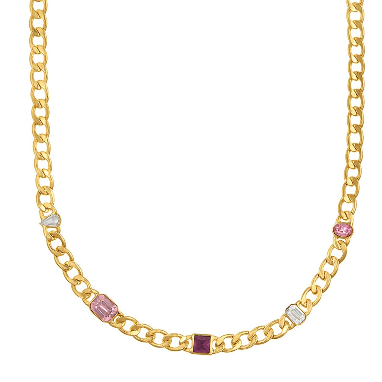 Embellished Mixed Gem Necklace - Orelia x Susan Caplan