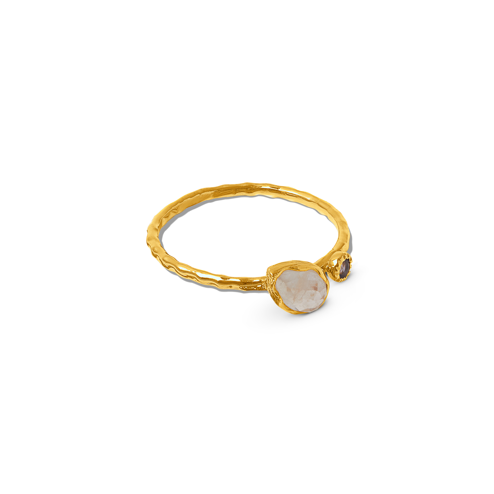 LUXE Moonstone Semi-Precious Ring S/M - Orelia LUXE