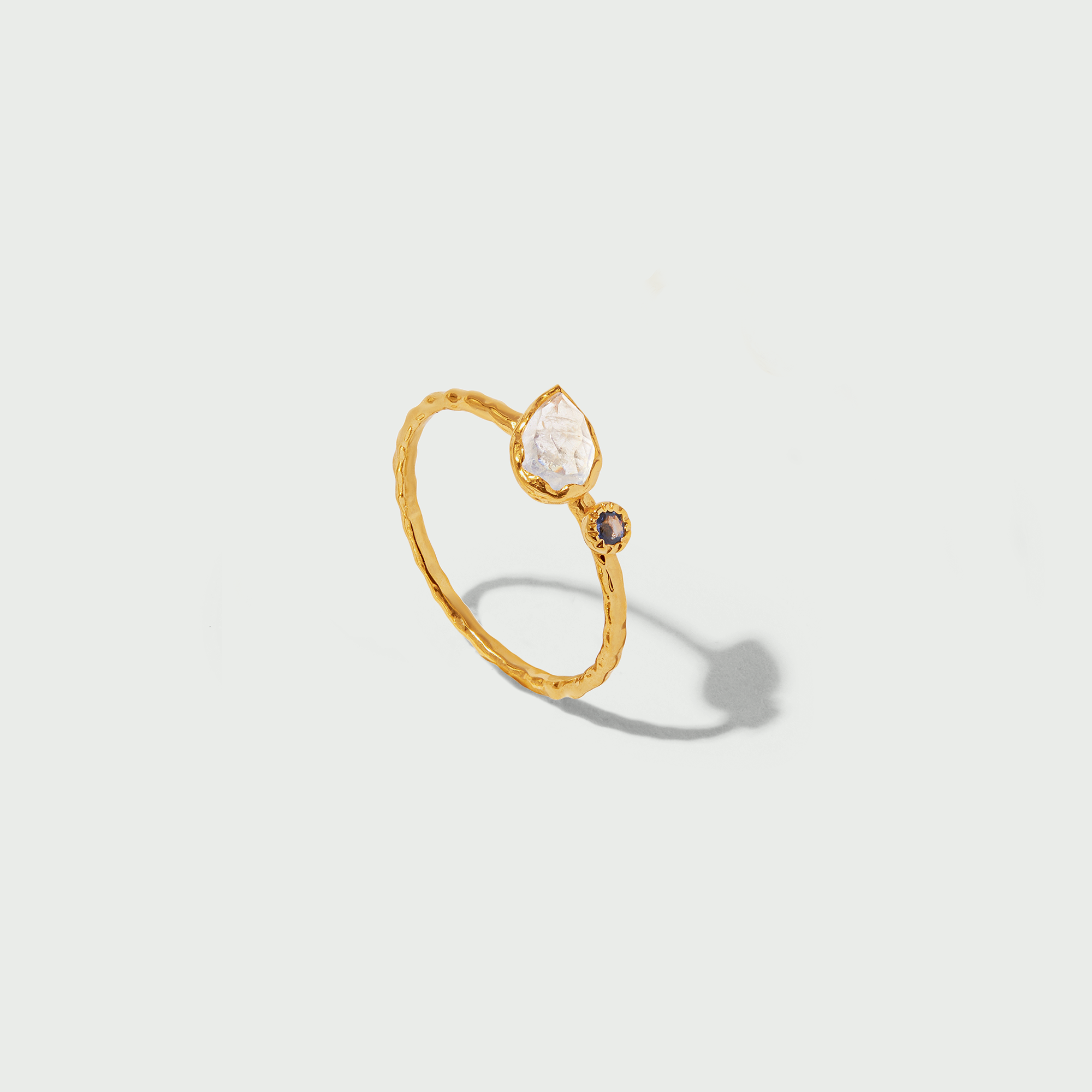 LUXE Moonstone Semi-Precious Ring M/L - Orelia LUXE