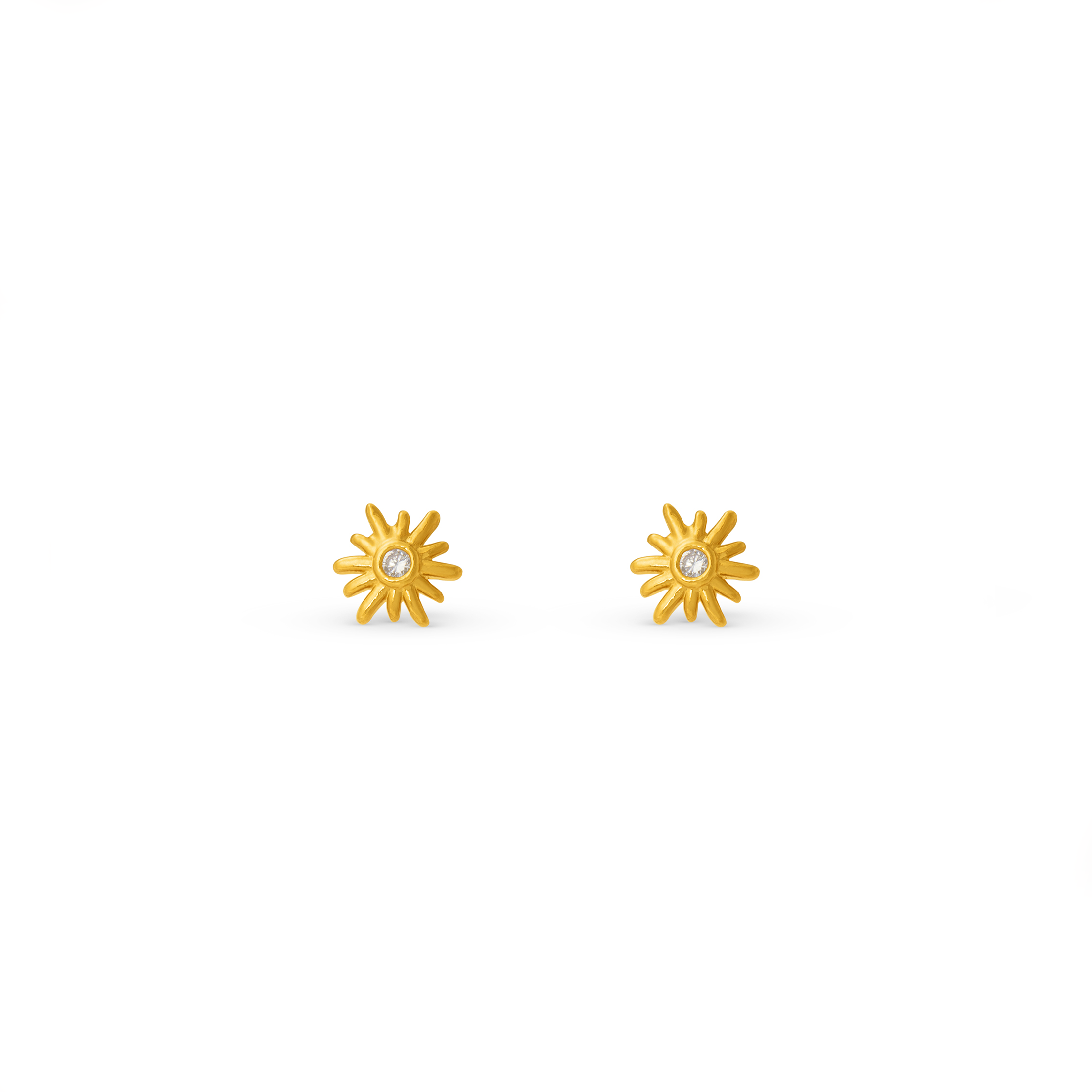 Sunburst Stud Earrings - Orelia London