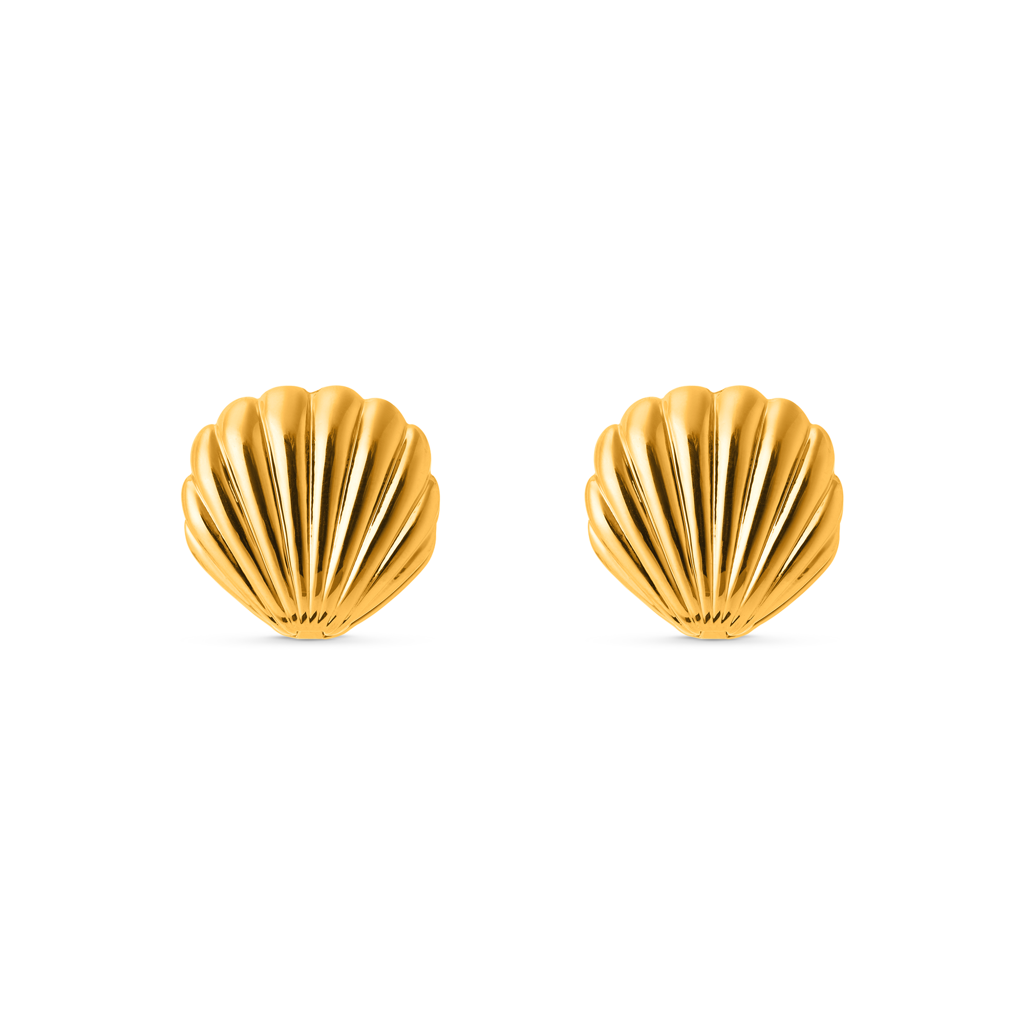 Statement Domed Shell Earrings - Orelia London