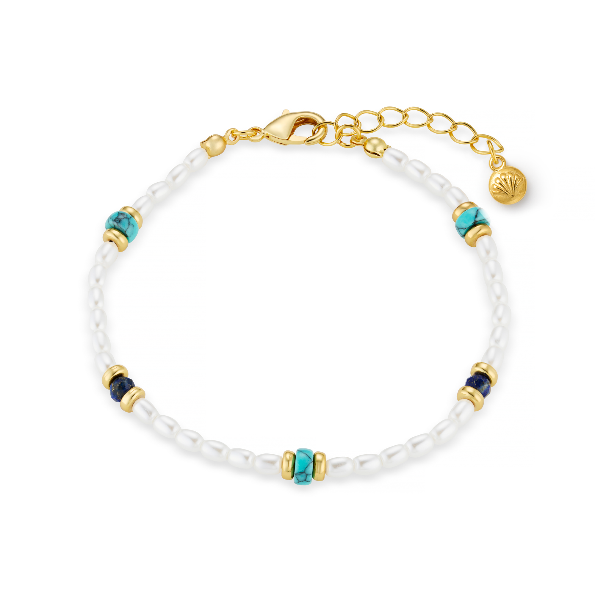 Pearl & Stone Beaded Bracelet - Orelia London