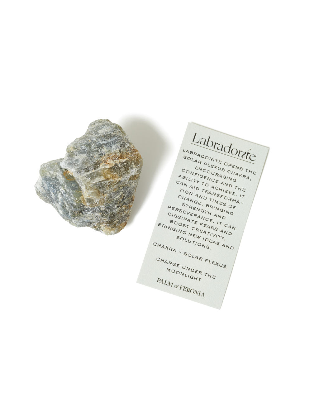 Raw Labradorite Crystal - Orelia London