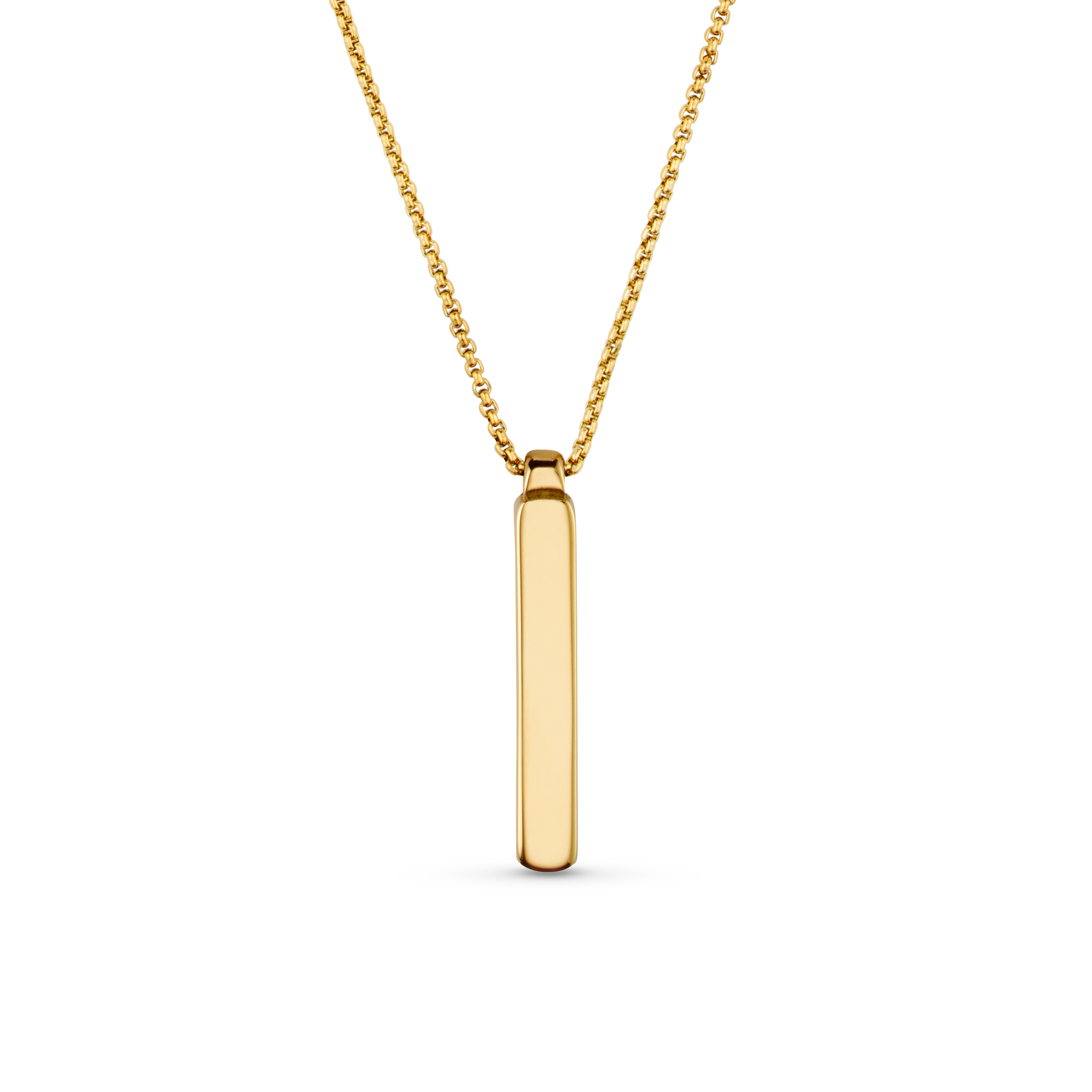 Solid Bar Necklace - Gold - Orelia & Joe