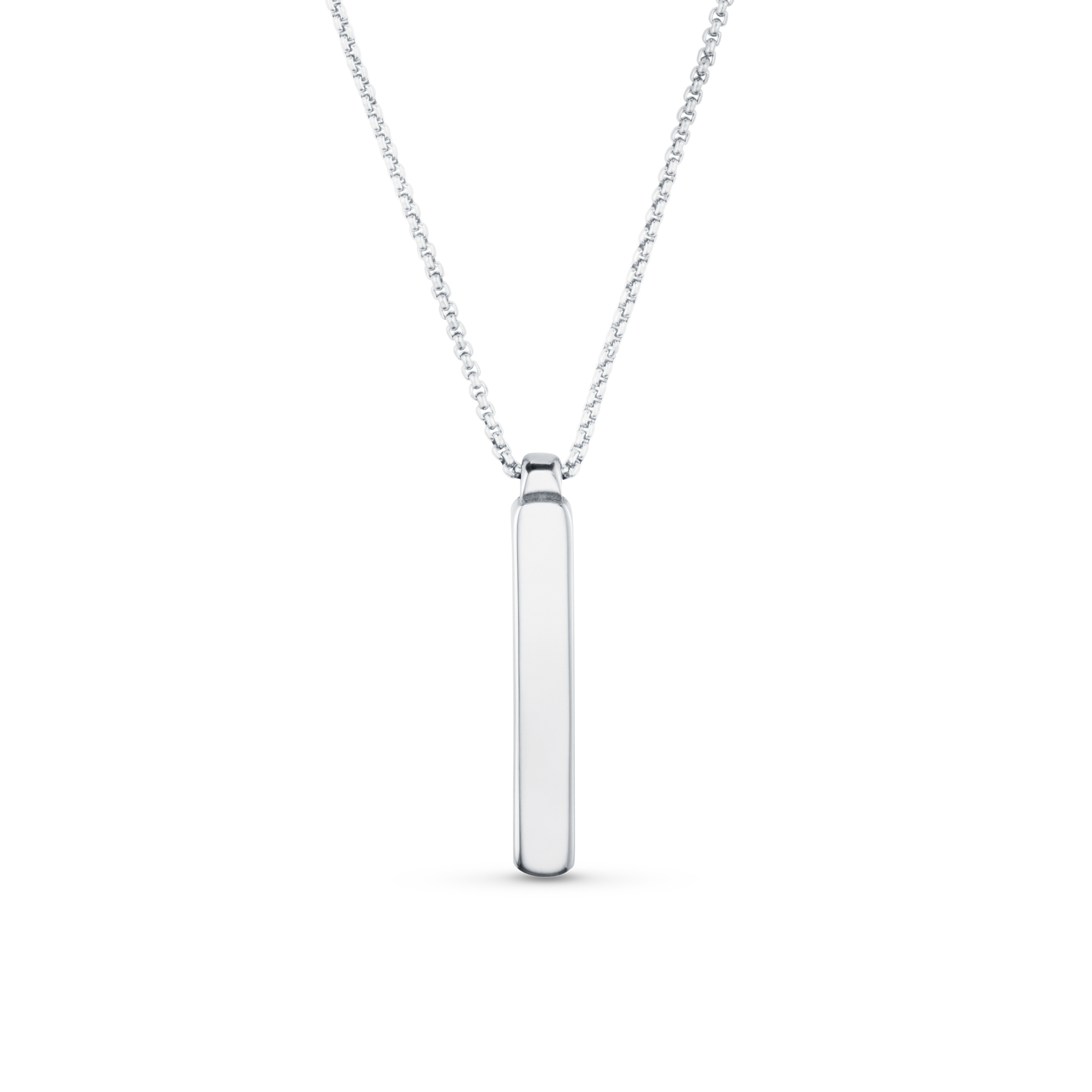 Solid Bar Necklace - Silver - Orelia London