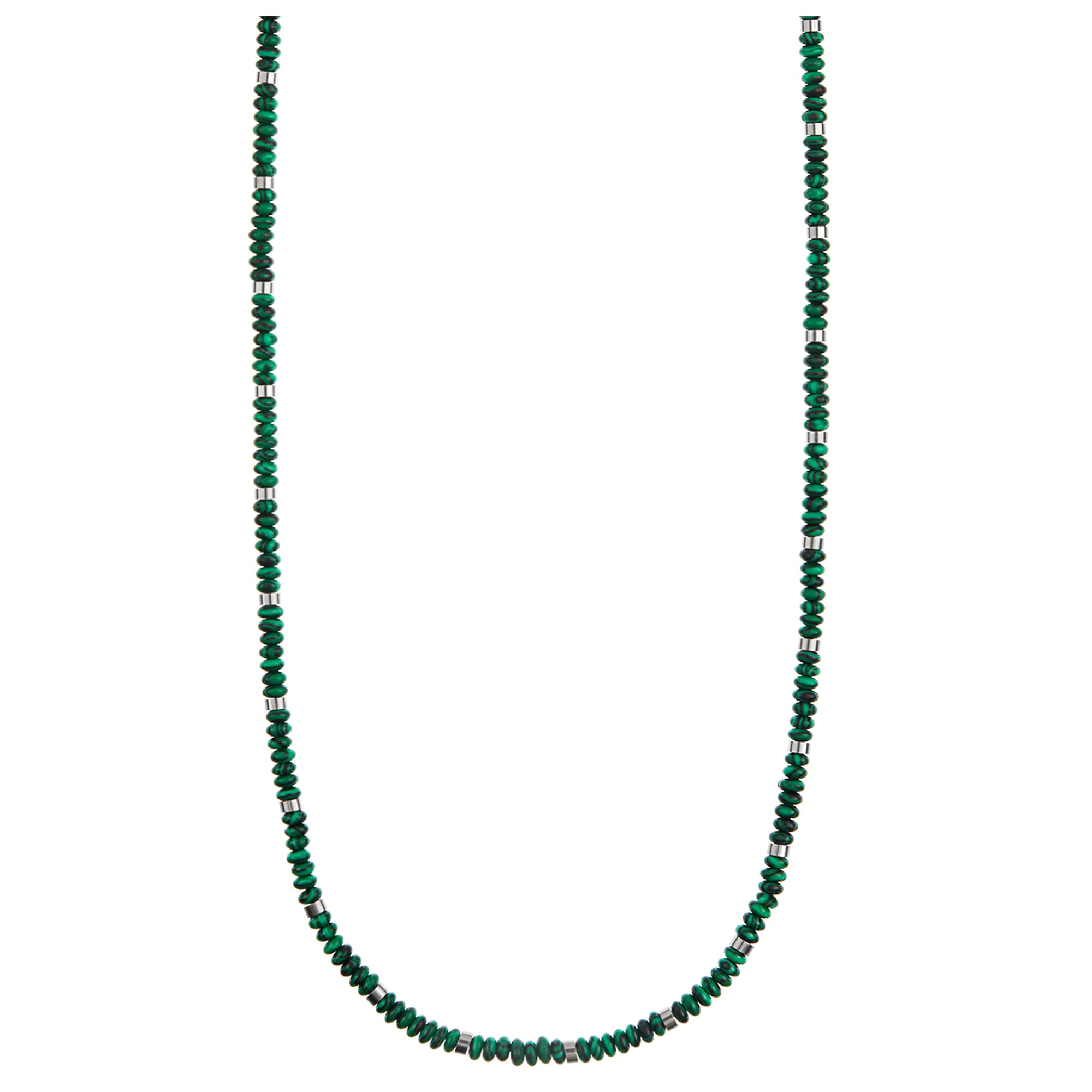 Malachite Beaded Chain Necklace - Orelia & Joe