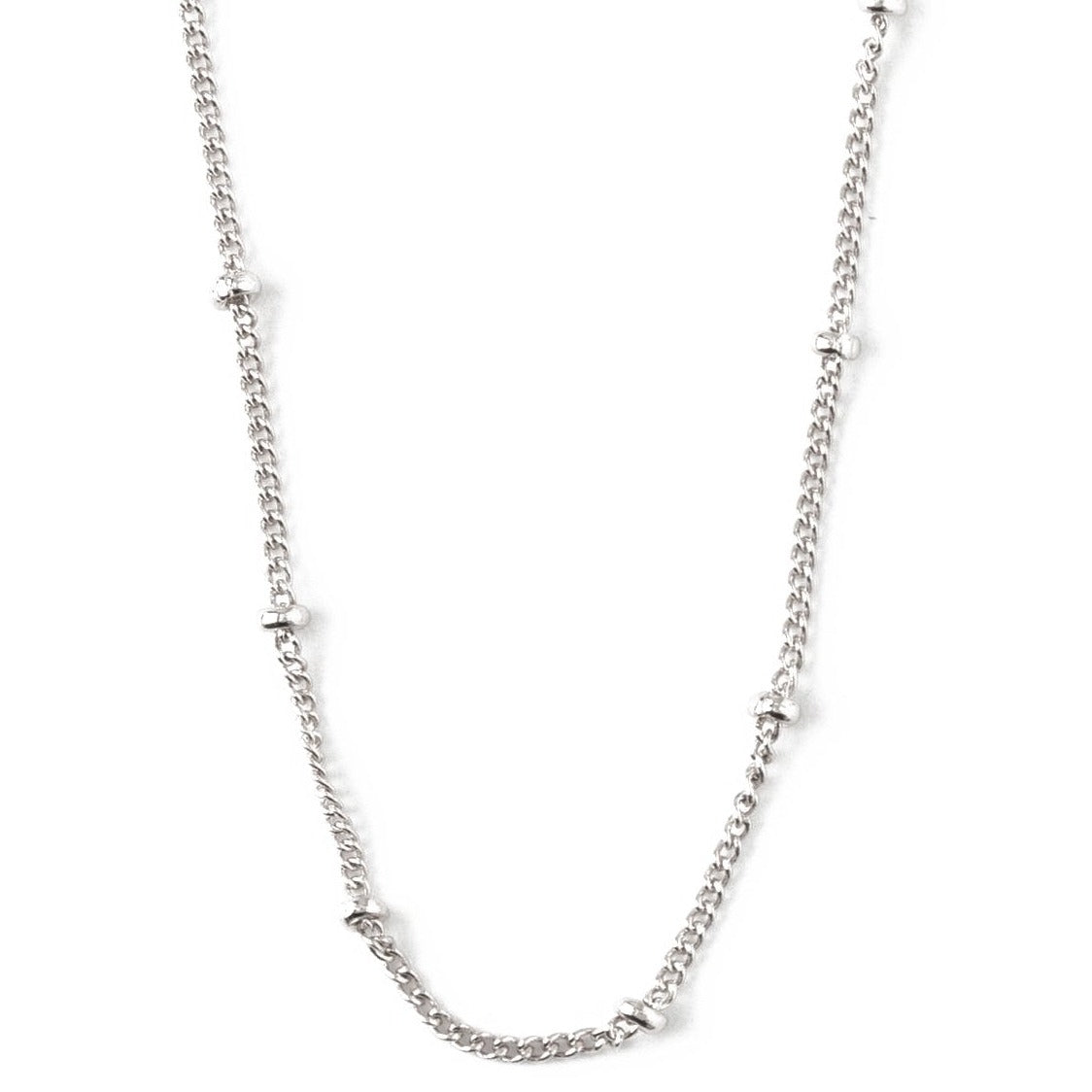 Satellite Chain Silver Necklace - Short - Orelia London