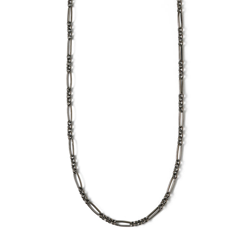 gunmetal chain link necklace