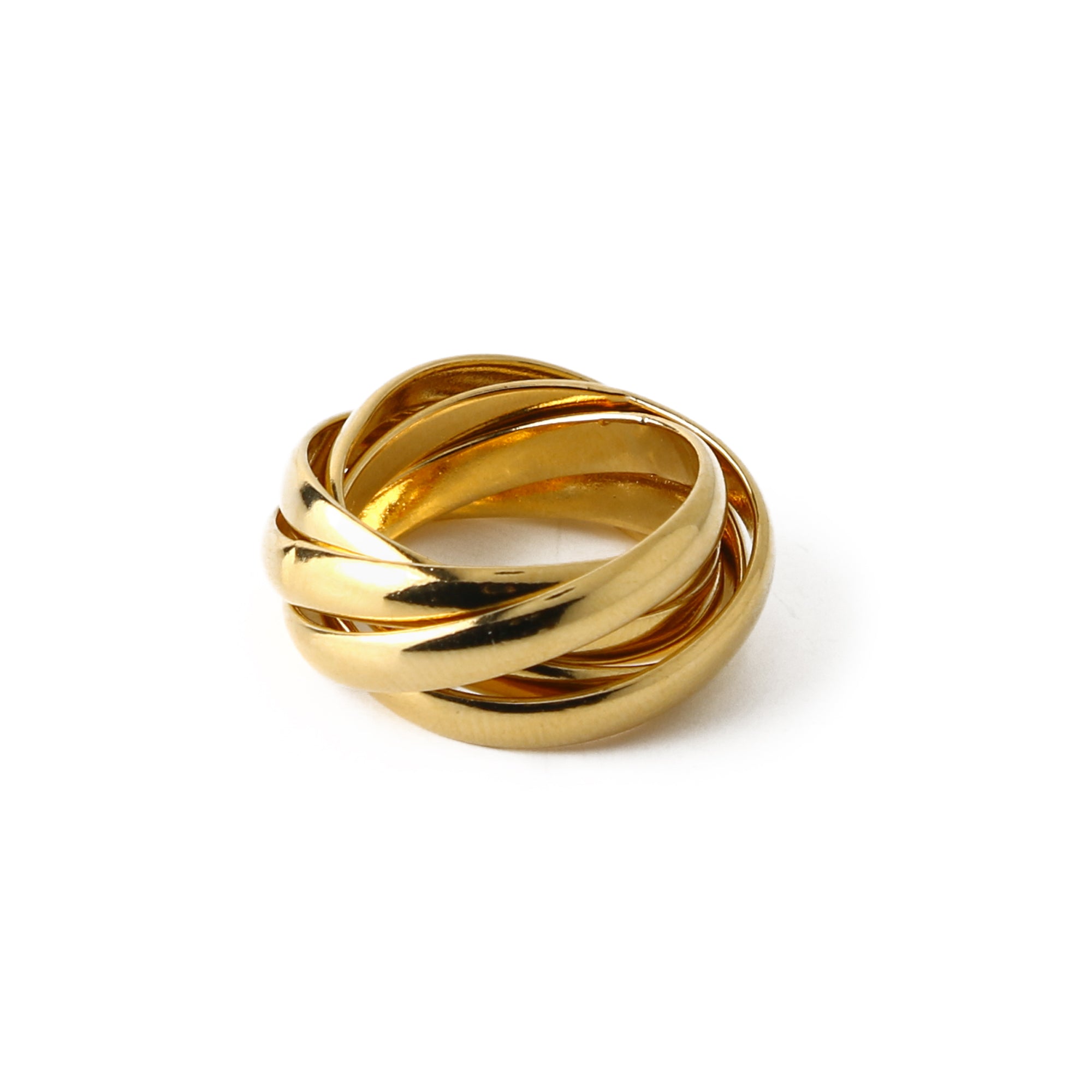 Interlocking Rings - Gold L - Orelia London