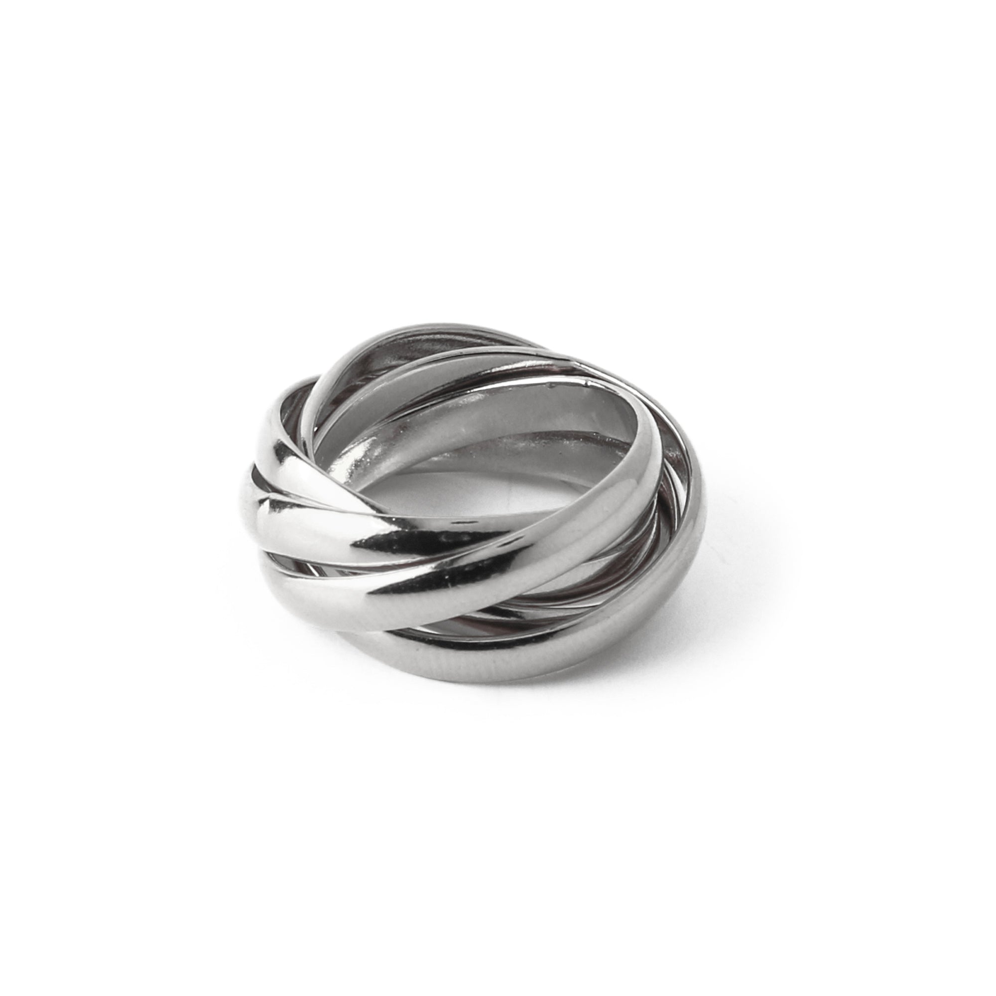 Interlocking Rings - Silver S - Orelia London