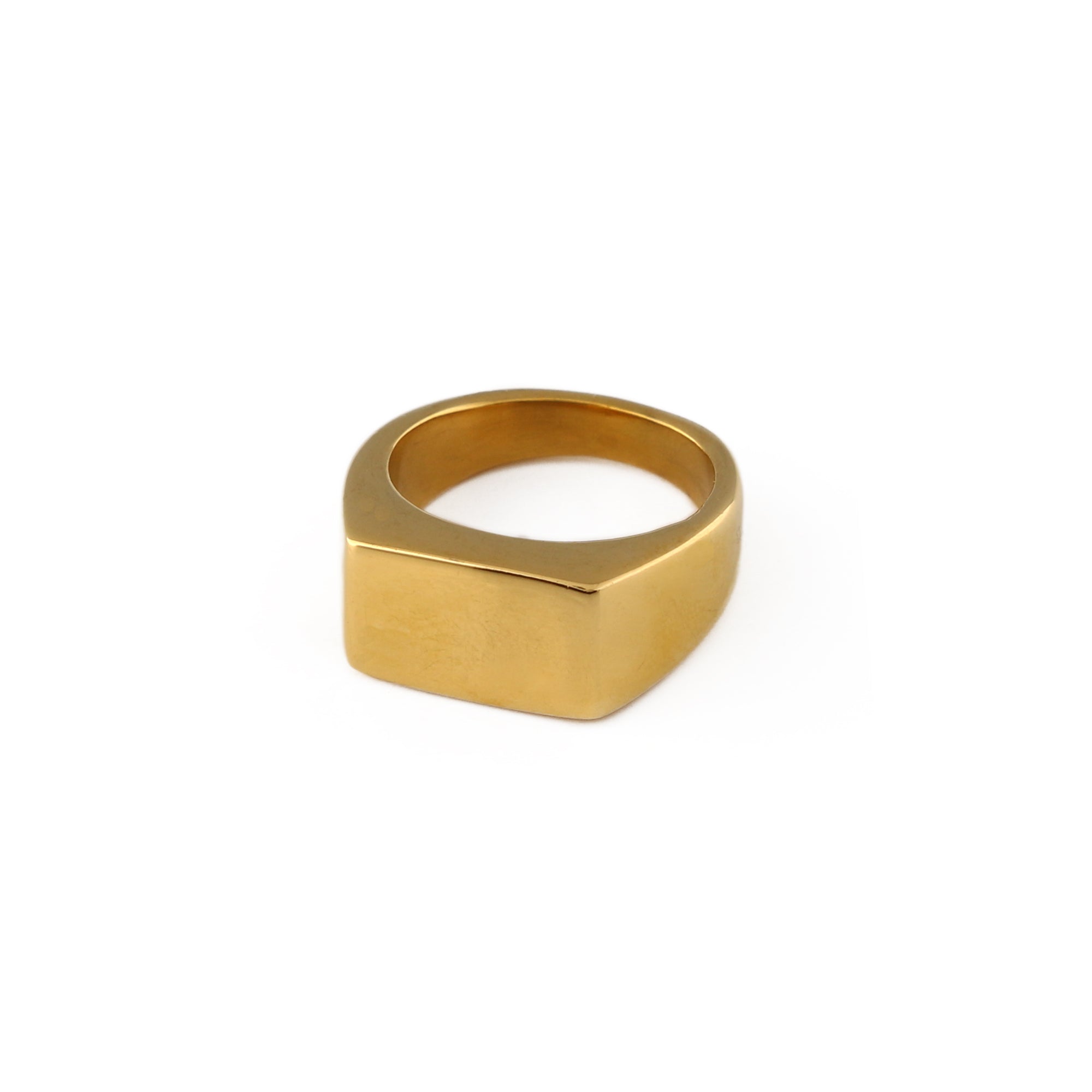 Chunky Signet Ring - Gold S/M - Orelia & Joe